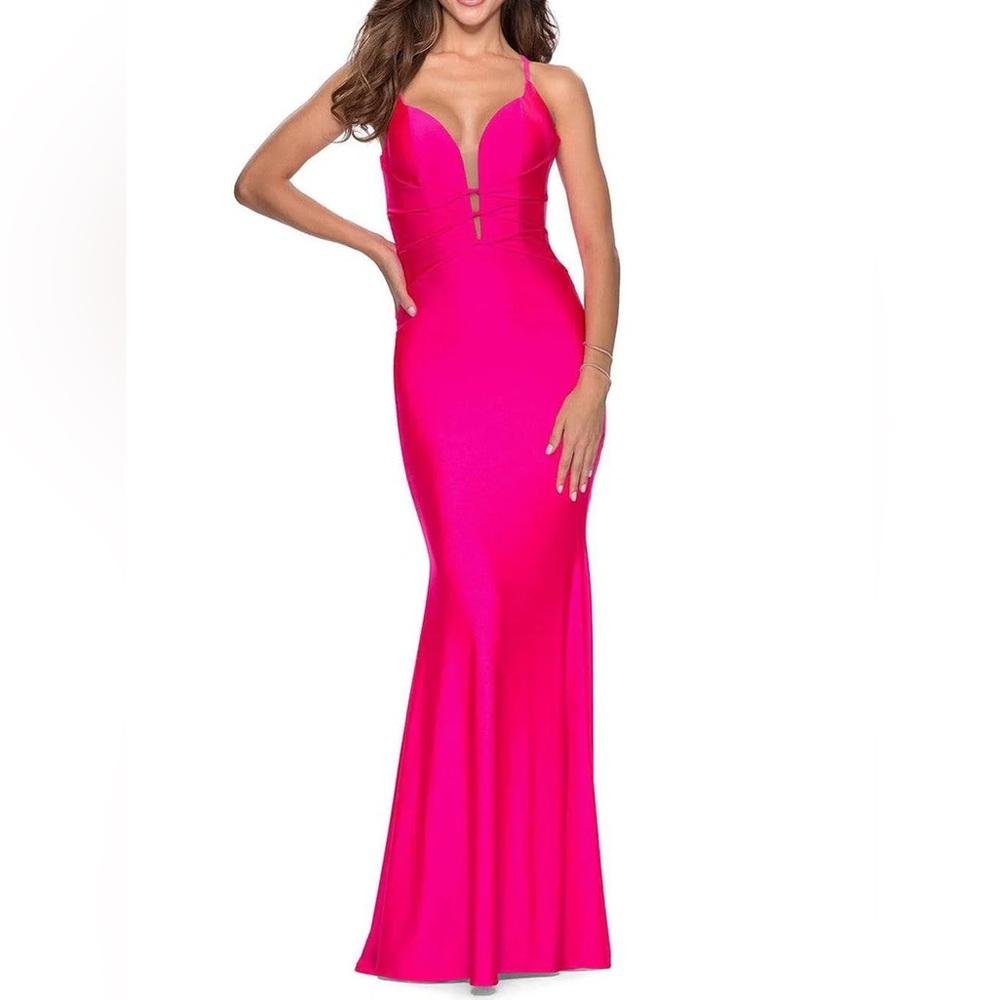 SHERRI HILL BRAND NEW HOT PINK PROM DRESS!!!